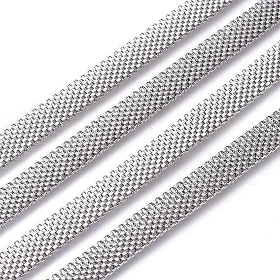 304 Stainless Steel Mesh Chains/Network Chains, Unwelded