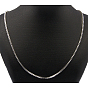 Great Valentines Day Gift 304 Stainless Steel Box Chain Necklaces, 20 inch(50.8cm), 2mm