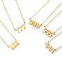 Colliers pendentif en acier au titane, avec des chaînes câblées, nombre d'anges, or