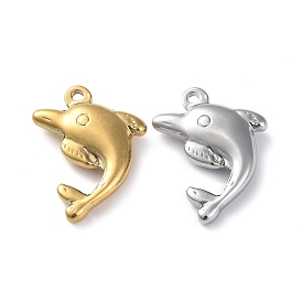 304 Stainless Steel Pendants, Dolphin Charm