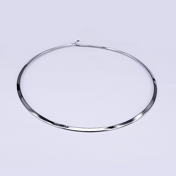 304 Stainless Steel Choker Necklaces, Rigid Necklaces, 5.31 inch (13.5cm)