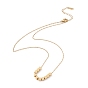Collier à pendentif en perles de cube, placage ionique (ip) 304 bijoux en acier inoxydable pour femmes