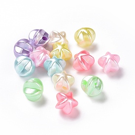 Imitation Pearl Acrylic Beads, Star