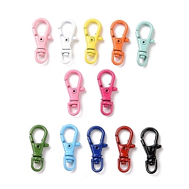 Spray Painted Alloy Swivel Clasps