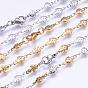 304 Stainless Steel Chain Necklaces, with Enamel and Lobster Claw Clasps, Ion Plating (IP), Mushroom