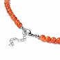 Gemstone & Natural Pearl Beaded Necklace with 304 Stainless Steel Clasp for Women