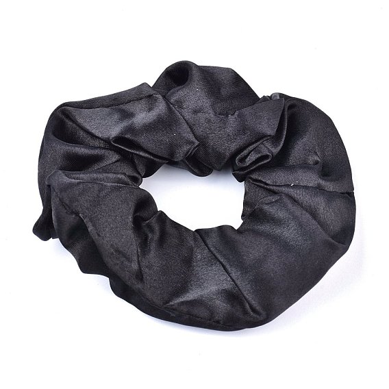 Solid Color Girls Hair Accessories, Cloth Elastic Hair Ties, Ponytail Holder, Cloth Grid Scrunchie/Scrunchy