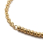 Placage ionique (ip) 304 bracelet à maillons ronds en acier inoxydable avec chaînes à maillons ovales pour femme