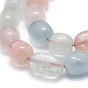 Natural Morganite Beads Strands, Grade A, Drum