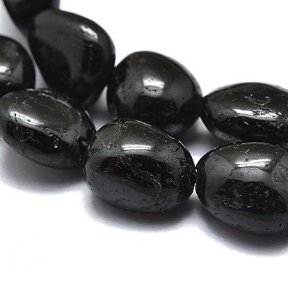 Naturelles tourmaline noire brins de perles, pierre tombée, nuggets