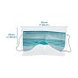 Portable Plastic Mouth Cover Storage Clip Organizer, for Disposable Mouth Cover, Transparent Reusable Keeper Folder