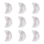 Прозрачные акриловые подвески, граненые, луна, 19x13x6 мм, отверстие : 2 мм
