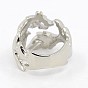 Personalized Retro Men's 304 Stainless Steel Rings, Hollow Dragon