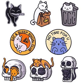 Cat Theme Computerized Embroidery Cloth Iron on/Sew on Patches, Costume Accessories