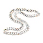 Transparent Electroplate Glass Beads Strands, Half Plated, Crescent Moon