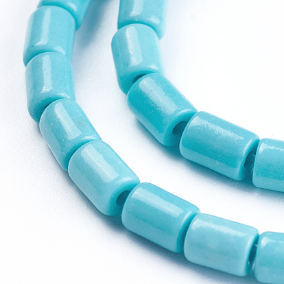 Synthetic Magnesite Beads Strands, Dyed, Column
