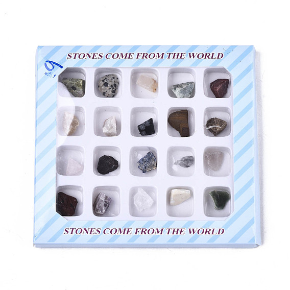 Perles de gemme mélangées naturelles, pierre brute brute, pas de trous / non percés, nuggets
