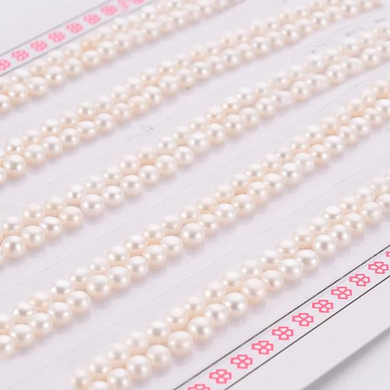 Culture des perles perles d'eau douce naturelles, la moitié foré, rondelle