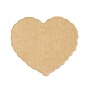 100Pcs Blank Kraft Paper Gift Tags, Wavy Love Shape