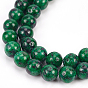 Olycraft Natural Ruby in Zoisite Beads Strands, Dyed, Round