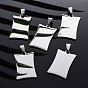 304 Stainless Steel Pendants, Manual Polishing, Blank Stamping Tags, Rectangle