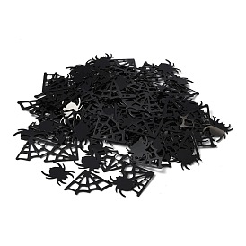 Plastic Table Scatter Confetti, for Halloween Party Decorations, Spider Web & Spider
