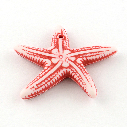 Perlas tema del océano acrílico estilo artesanal, formas mixtas, 16.5~36.5x11~31x4~11 mm, Agujero: 1 mm, sobre 360 unidades / 500 g