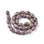 Buddhism Mala Beads Jewelry Findings, Undyed & Natural Bodhi Beads, Oval