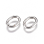 304 Stainless Steel Jump Rings, Open Jump Rings, Oval