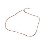 Cowhide Leather Choker Necklaces, with 304 Stainless Steel Lobster Claw Clasps