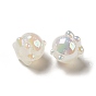 Perles acryliques lumineuses, de couleur plaquée ab , glitter, pieuvre