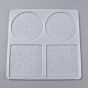 Mandala Pattern Coaster Silicone Molds, Resin Casting Molds, For DIY UV Resin, Epoxy Resin Craft Making, Round & Square