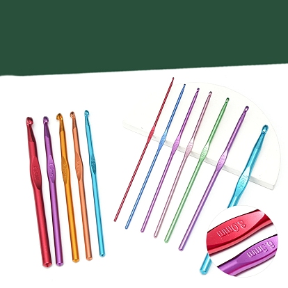 Набор крючков с алюминиевой ручкой, инструменты для вязания своими руками