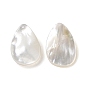 Perles naturelles de coquillages blancs, larme