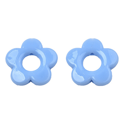 Opaques cadres de perles acryliques, fleur