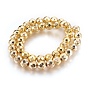 Electroplated Non-magnetic Synthetic Hematite Bead Strand, Round, Faceted