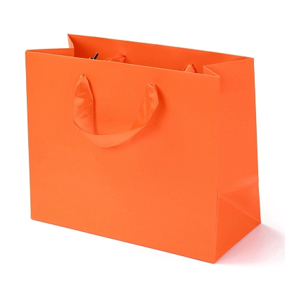 Прямоугольные бумажные пакеты, с ручками, для подарочных пакетов и сумок