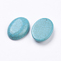 Cabochons howlite naturales, oval, teñido