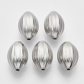 Ccb perles en plastique, perles ondulées, ovale