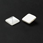 Resin Cabochons, Pearlized, Imitation Cat Eye, Faceted, Rhombus