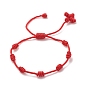 3шт 3 размер нейлоновый плетеный браслет с узлом, счастливые регулируемые браслеты для детей