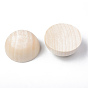 Unfinished Natural Wood Cabochons, Undyed, Half Round/Dome
