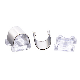 Alloy & Plastic Base Buckles, Hair Findings, for DIY Hair Tie Accessories