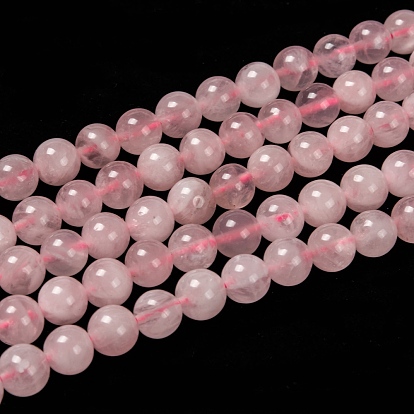 Madagascar naturel a augmenté de perles de quartz Strads, classe ab, ronde