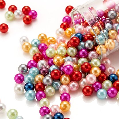 Imitation Pearl Acrylic Beads, No Hole, Round