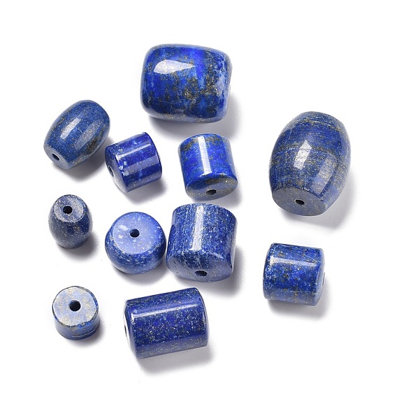 Naturales lapis lazuli de Cuentas, barril mixto