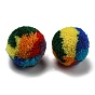 Cotton Pom Pom Balls, for Earrings and Headwear DIY Jewelry Accessories, Round