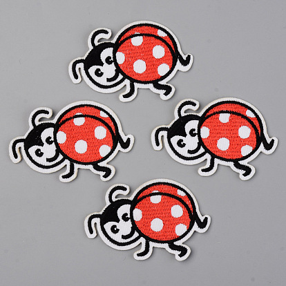 Computerized Embroidery Cloth Iron on/Sew on Patches, Appliques, Costume Accessories, Ladybug