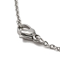 304 Stainless Steel Pendant Necklaces, Hollow Cat