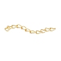 Iron Chain Extender, with Curb Chains, 50x3.5mm
